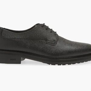 Boss Men's Textured Black Oxfords